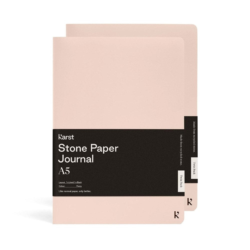 Journal twin pack | Karst | plain & ruled | A5