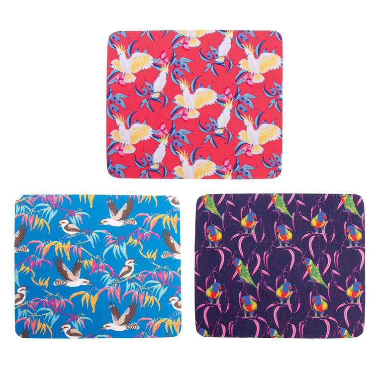 Microfibre cleaning cloth | Australian birds | Assorted designs