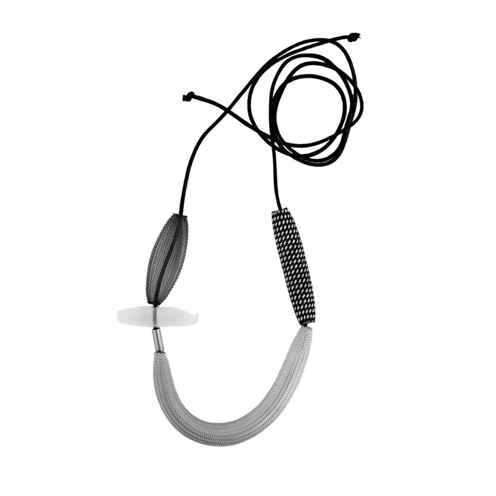 Necklace | Varied Mesh | Charcoal | Sophia Emmett