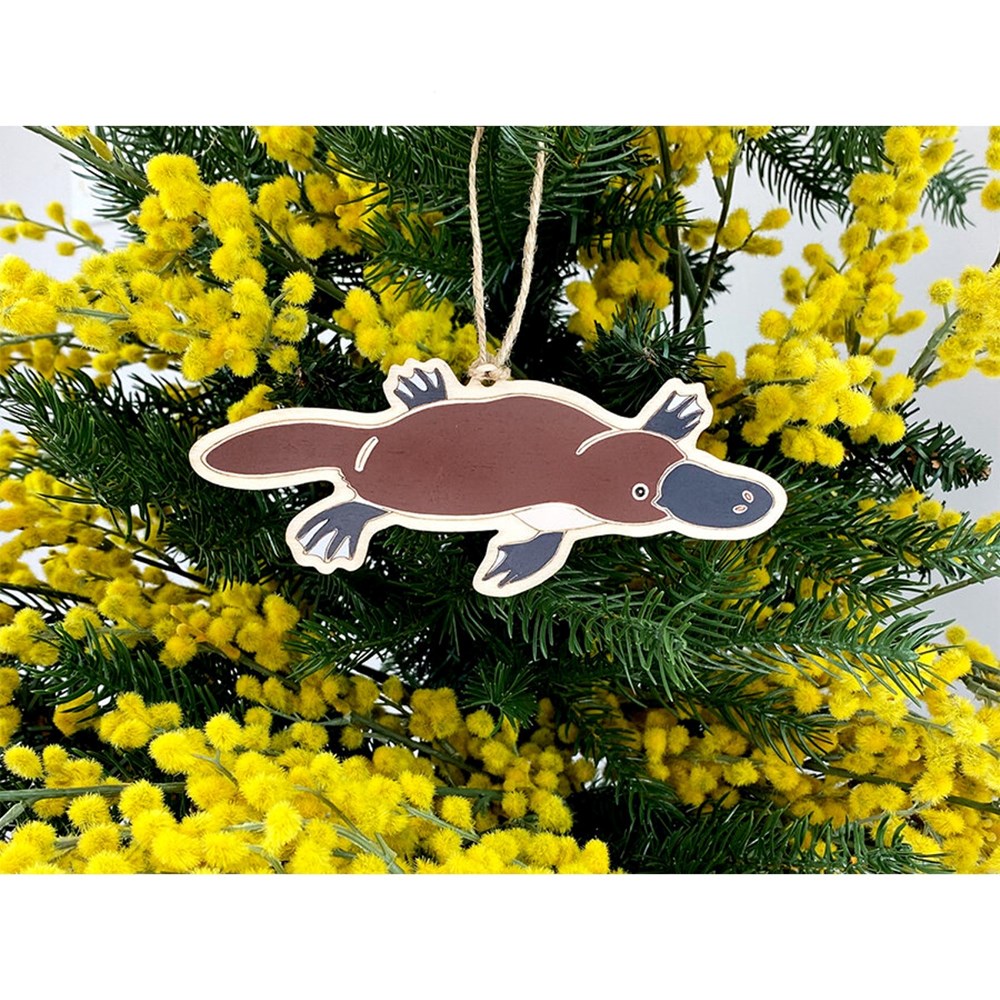 Bauble | Hand painted wood | Platypus