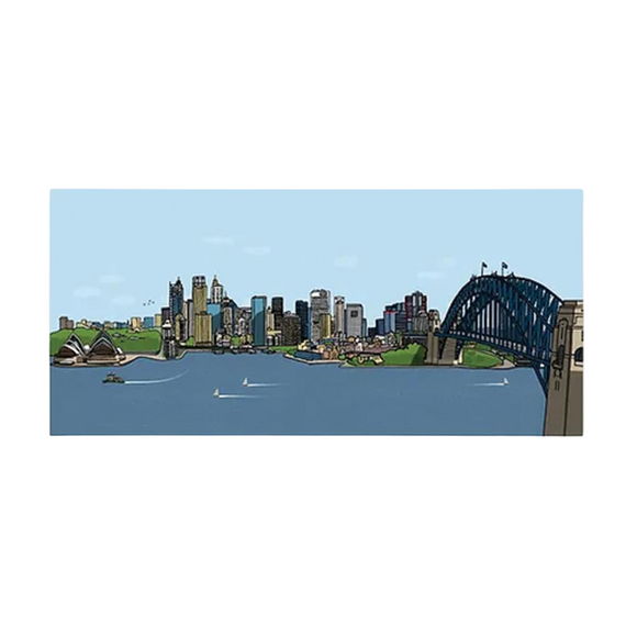 Print | Sydney Harbour & Skyline by Little City | A4