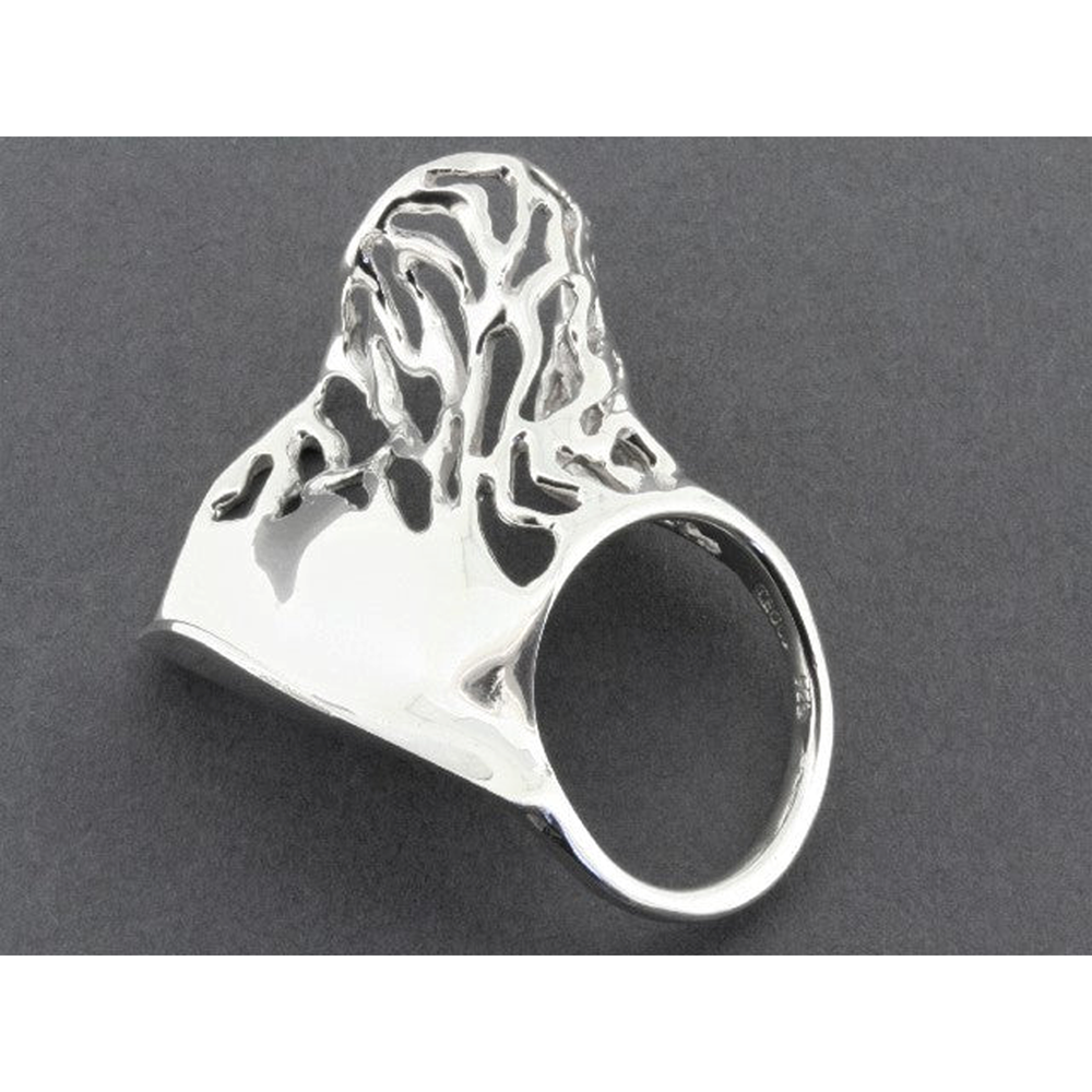 Ring | Wave with cutout | Silver
