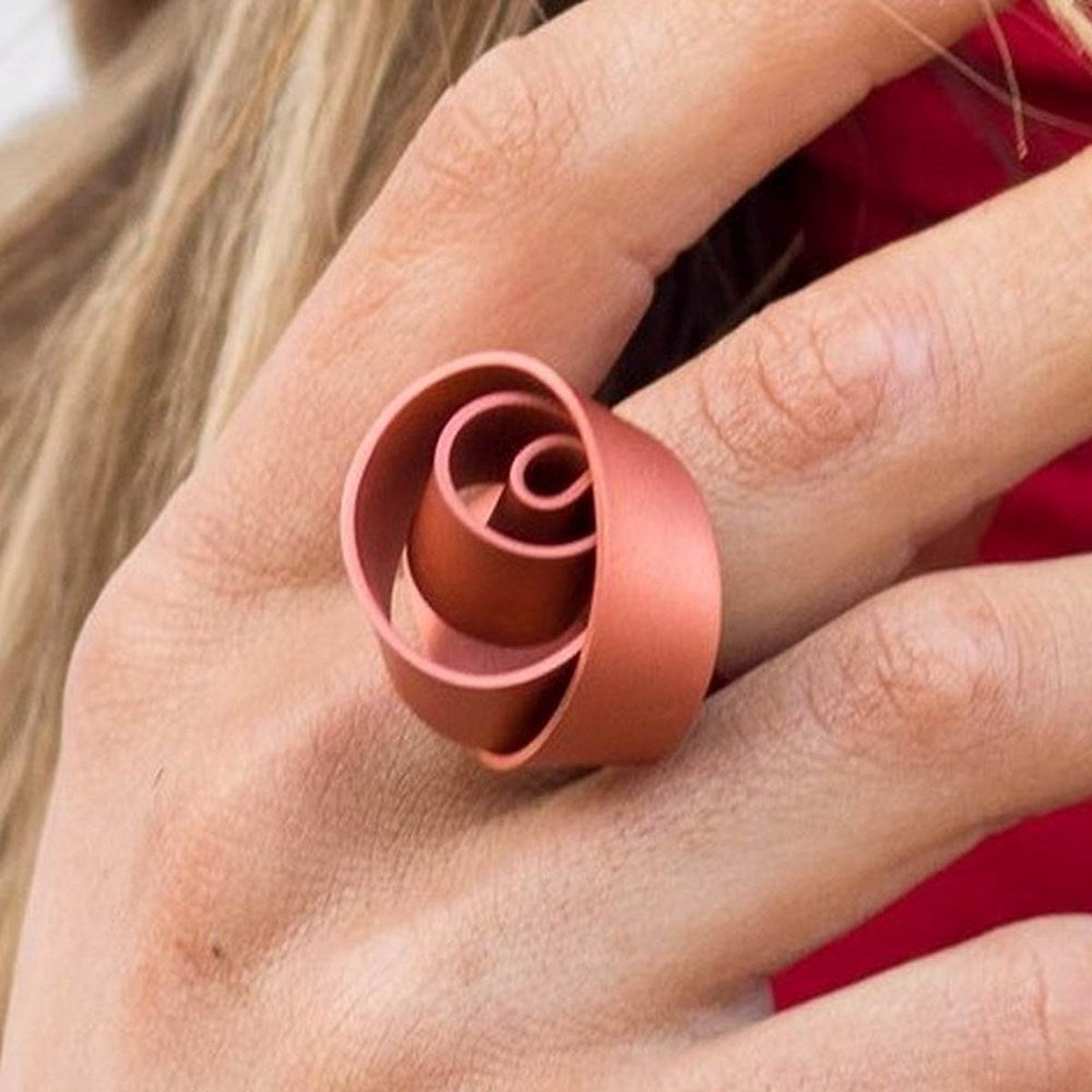 Ring | Thick knot | orange & yellow