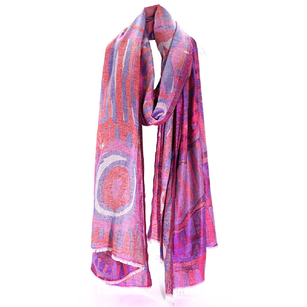 Scarf | Modal | Murdie Nampijinpa Morris | Pink and Purple Tones