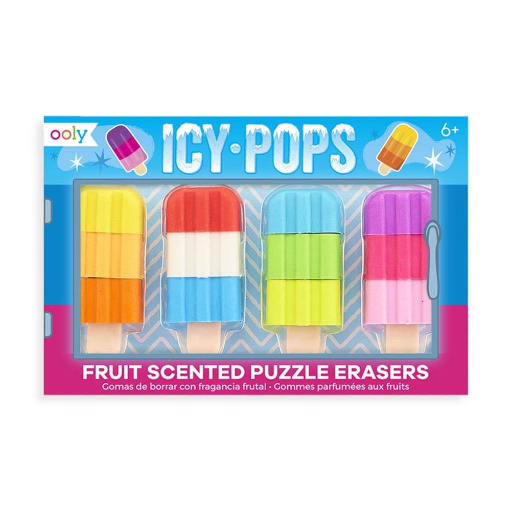 Scented Eraser Set | Icy Pops | Set of 4