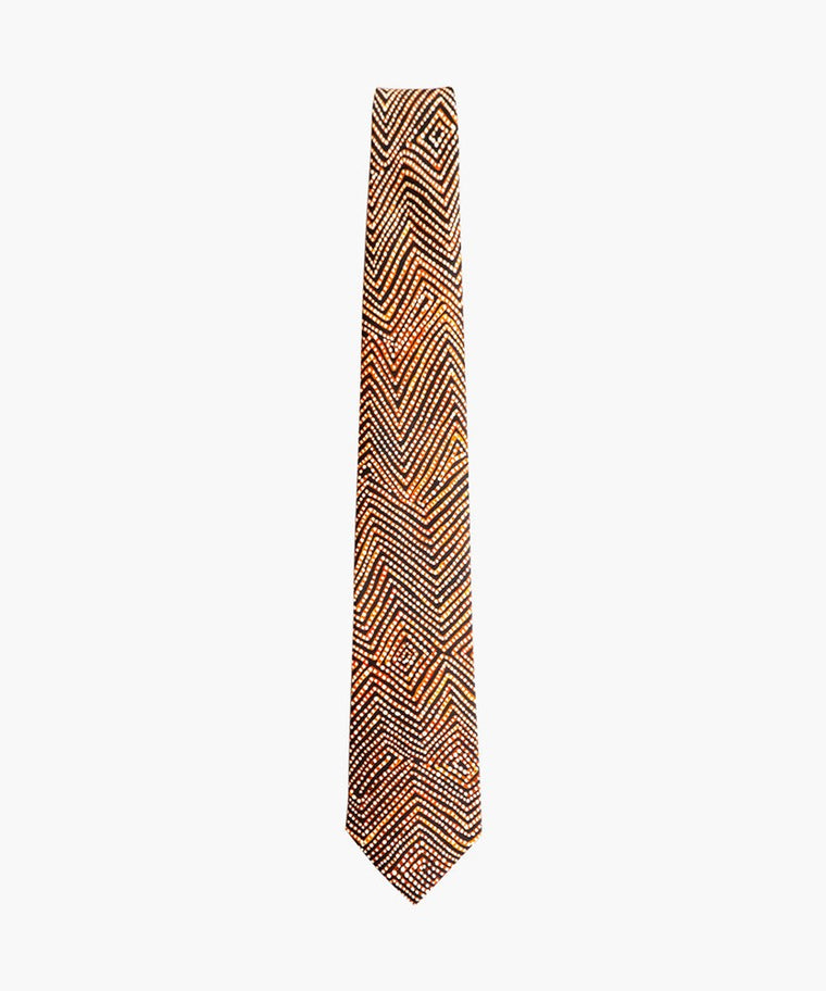 Silk tie | Walka Wiru by Phyllis Donegan  | One of Twelve