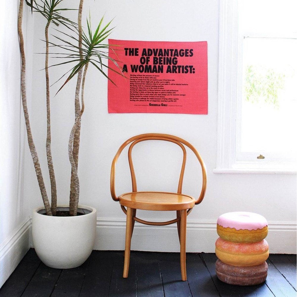 Tea Towel | Advantages of Being a Woman Artist | Guerrilla Girls