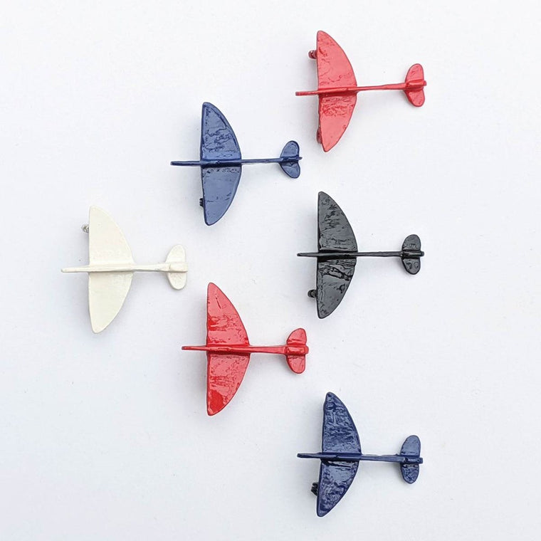 Trench art brooch | Spitfire plane | Martin de Ruyter