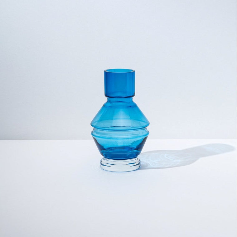 Vase | glass | Raawii Relae | small | aquamarine blue