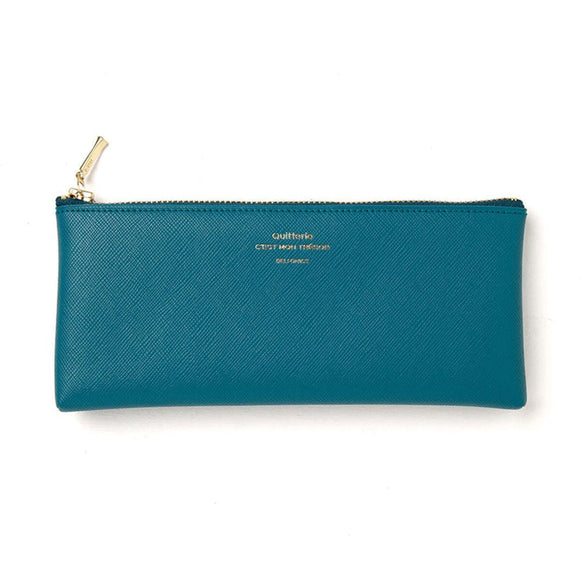 Pencil case | Delfonics | quitterie | flat | turquoise