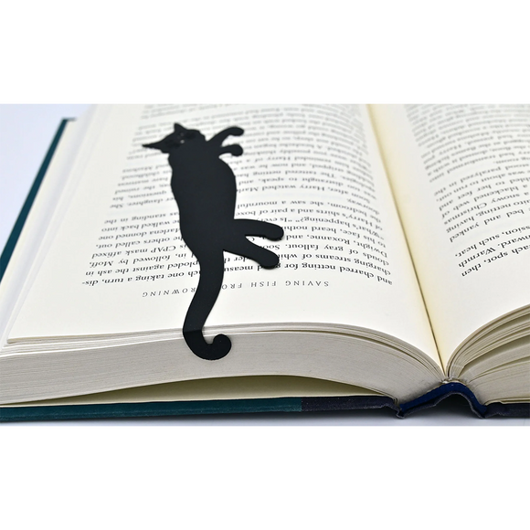 Bookmark | Hanging Cat | Metal