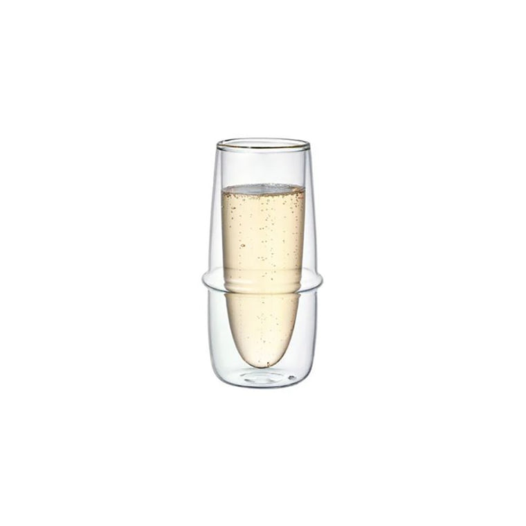 Glass | Kinto | Double Wall Champagne Glass 160ml