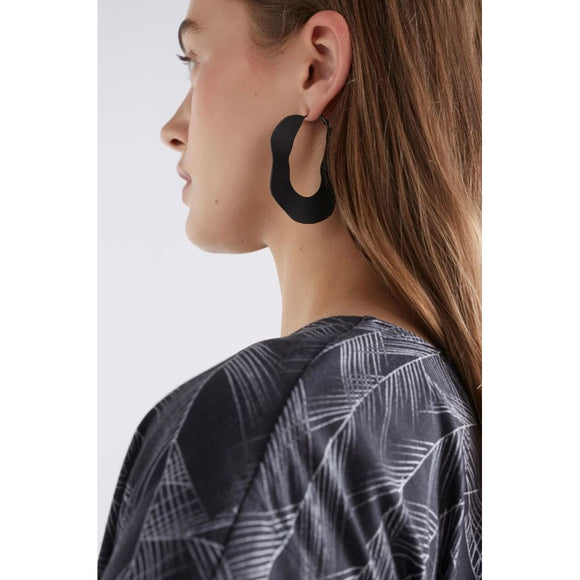 S24 | Earrings | Yara Hoop | Black