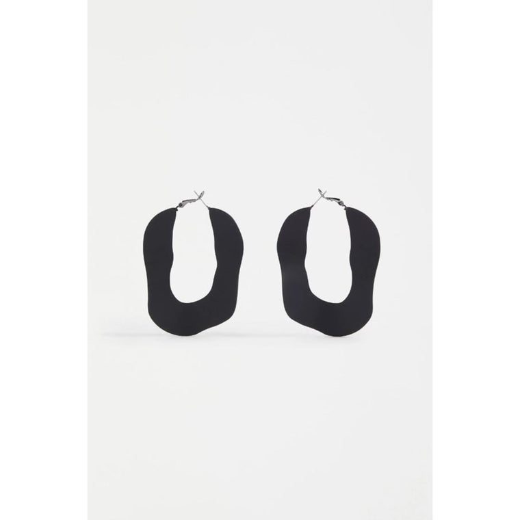 S24 | Earrings | Yara Hoop | Black