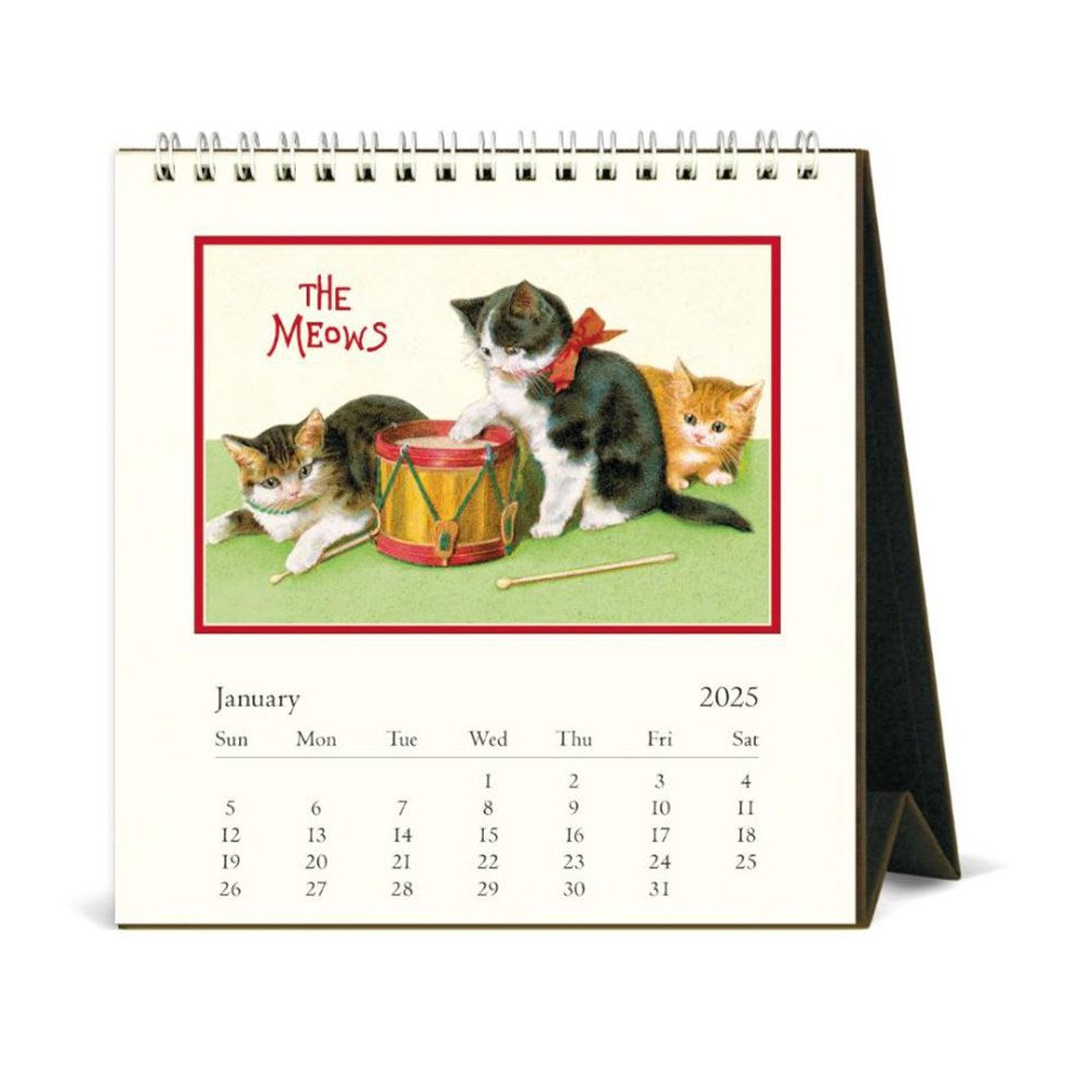 Calendar 2025 | Vintage Cats | Desk