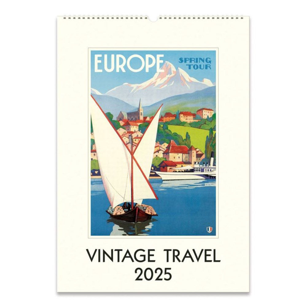 Calendar 2025 | Vintage Travel | Wall