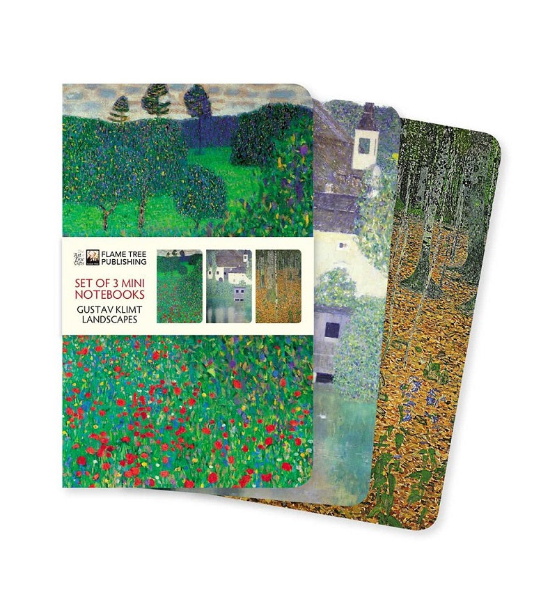 Midi notebook | Landscapes | Gustav Klimt | Set of 3