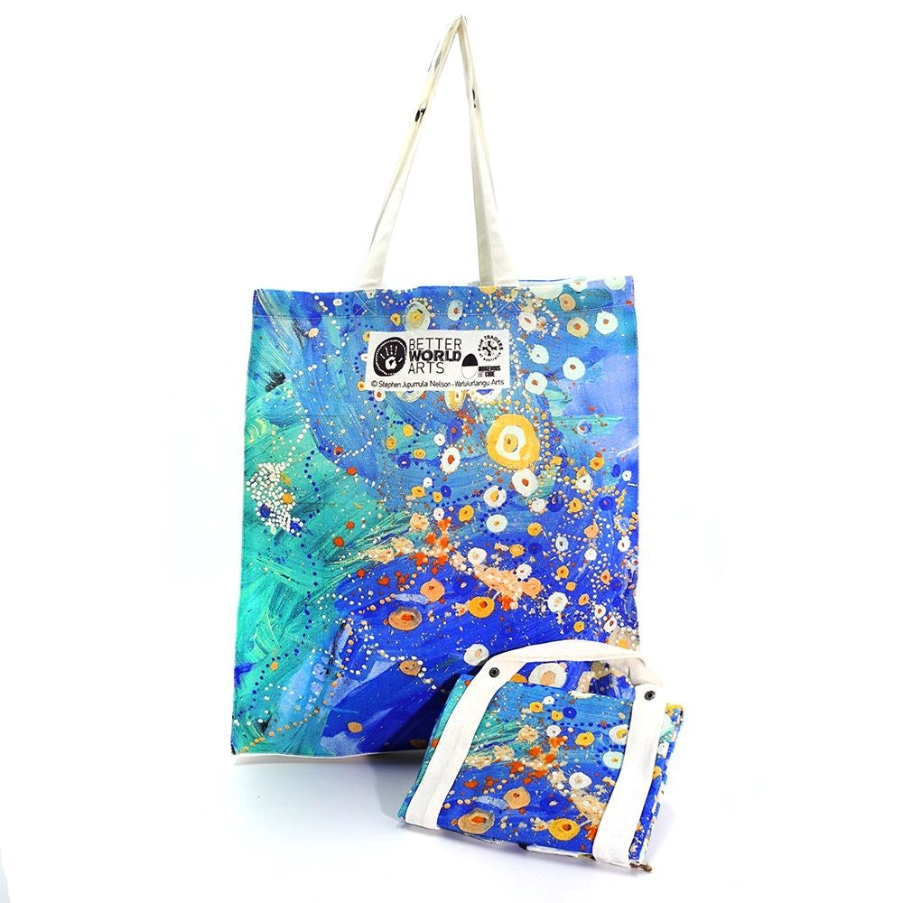 Tote Bag | Stephen Jupurrula Nelson | Janganpa Jukurrpa