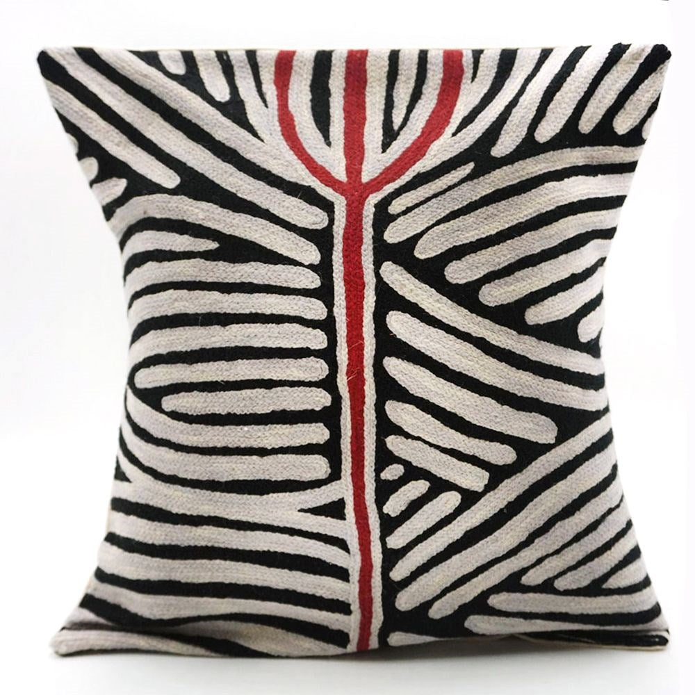 Cushion Cover | Wool 40cm | Valda Napangardi Granites | black & white