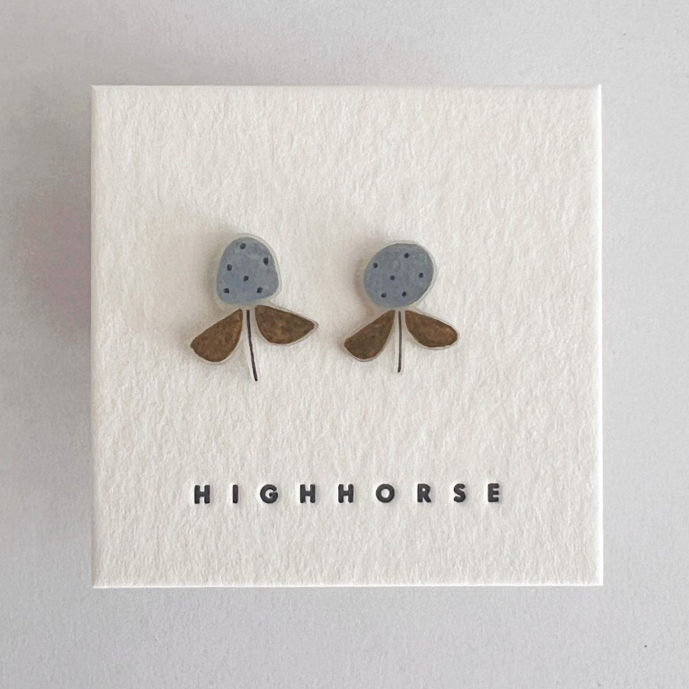 Earrings | Botanica cotton bloom studs | Highhorse