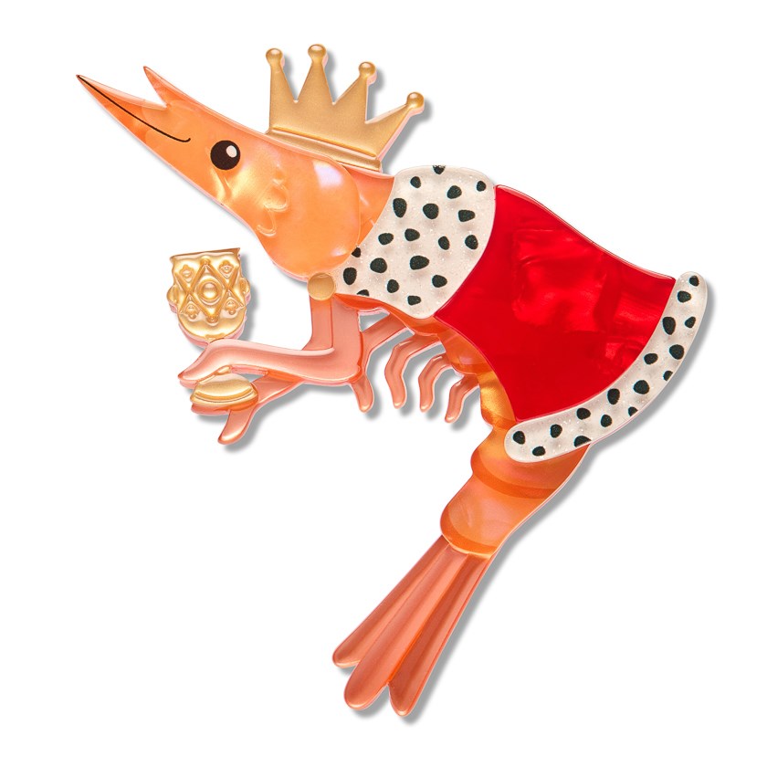 Brooch | Pascal the King Prawn | Erstwilder