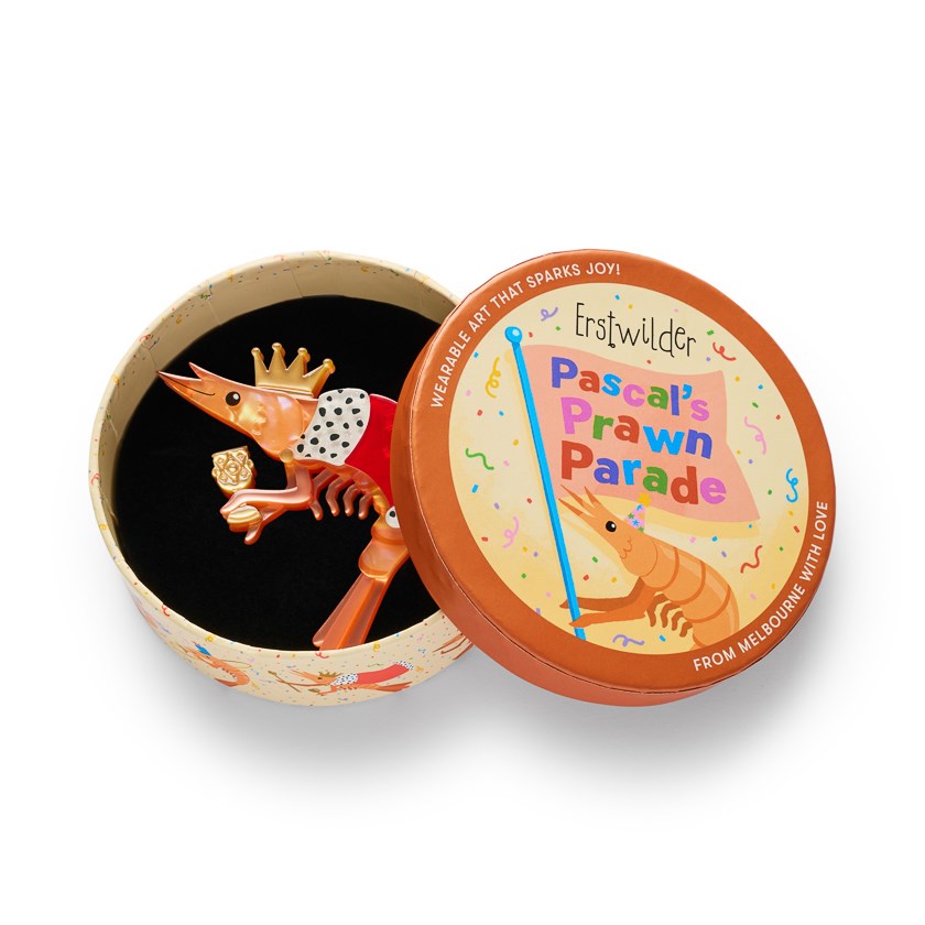 Brooch | Pascal the King Prawn | Erstwilder