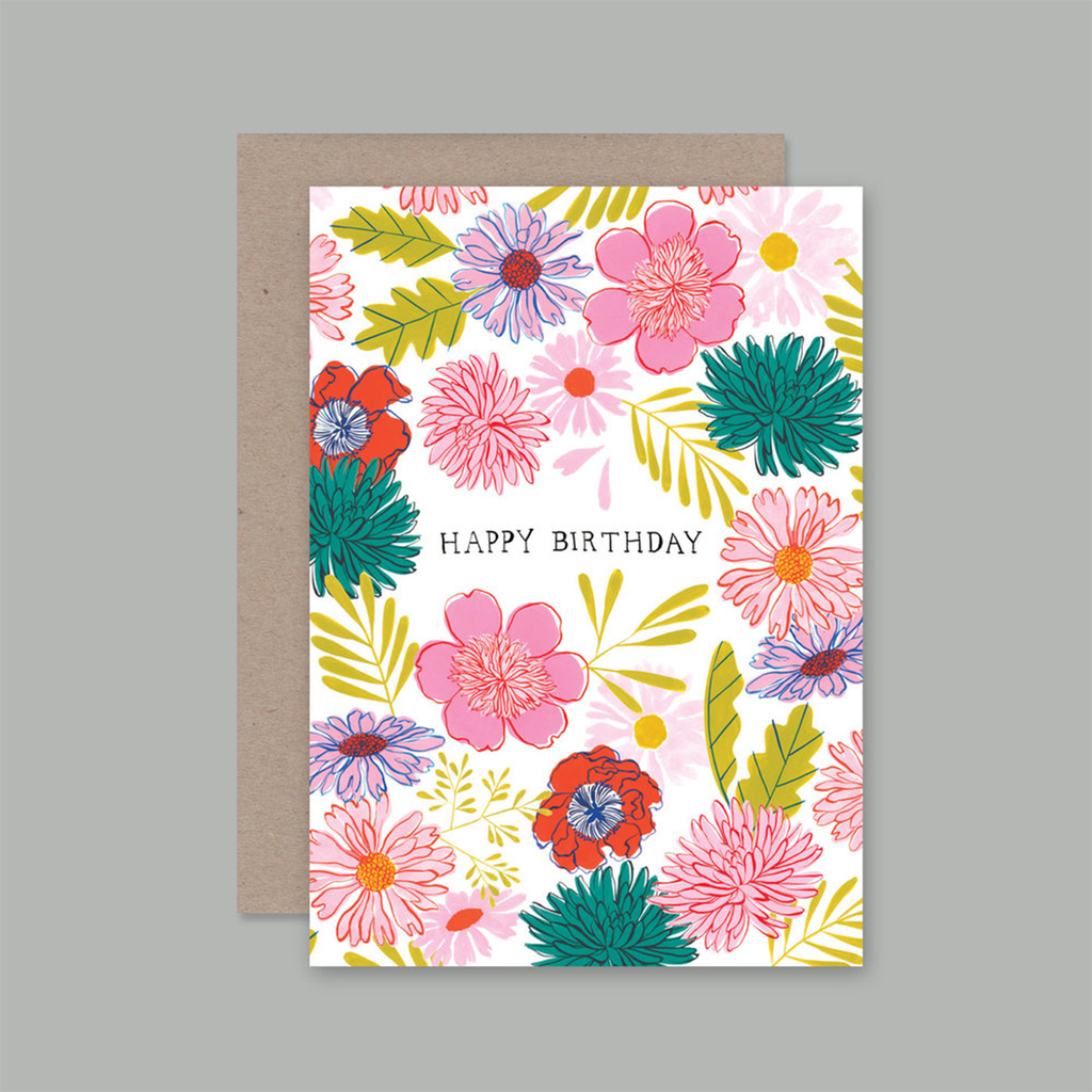 Greeting card | flowers | birthday