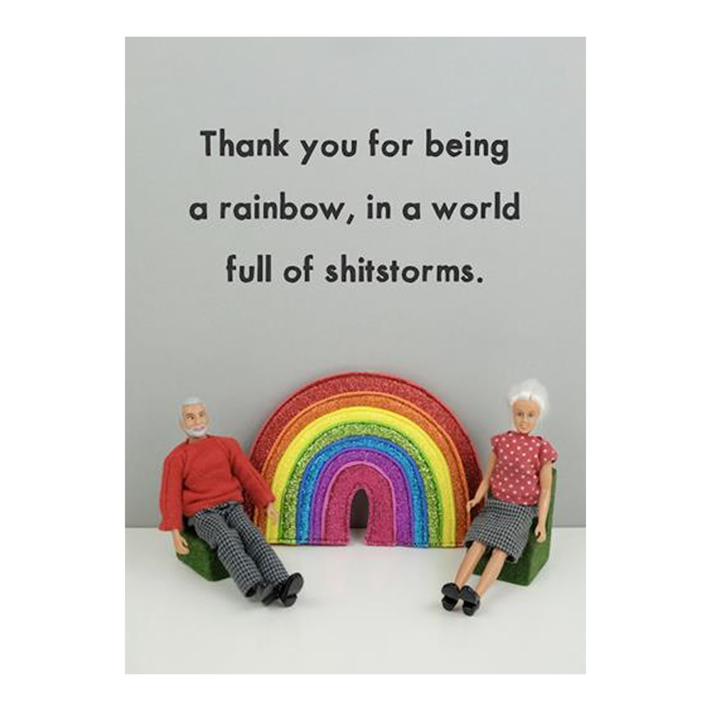 Greeting card | thank you for being a rainbow | all occasions