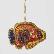 Bauble | Embroidered | Fish