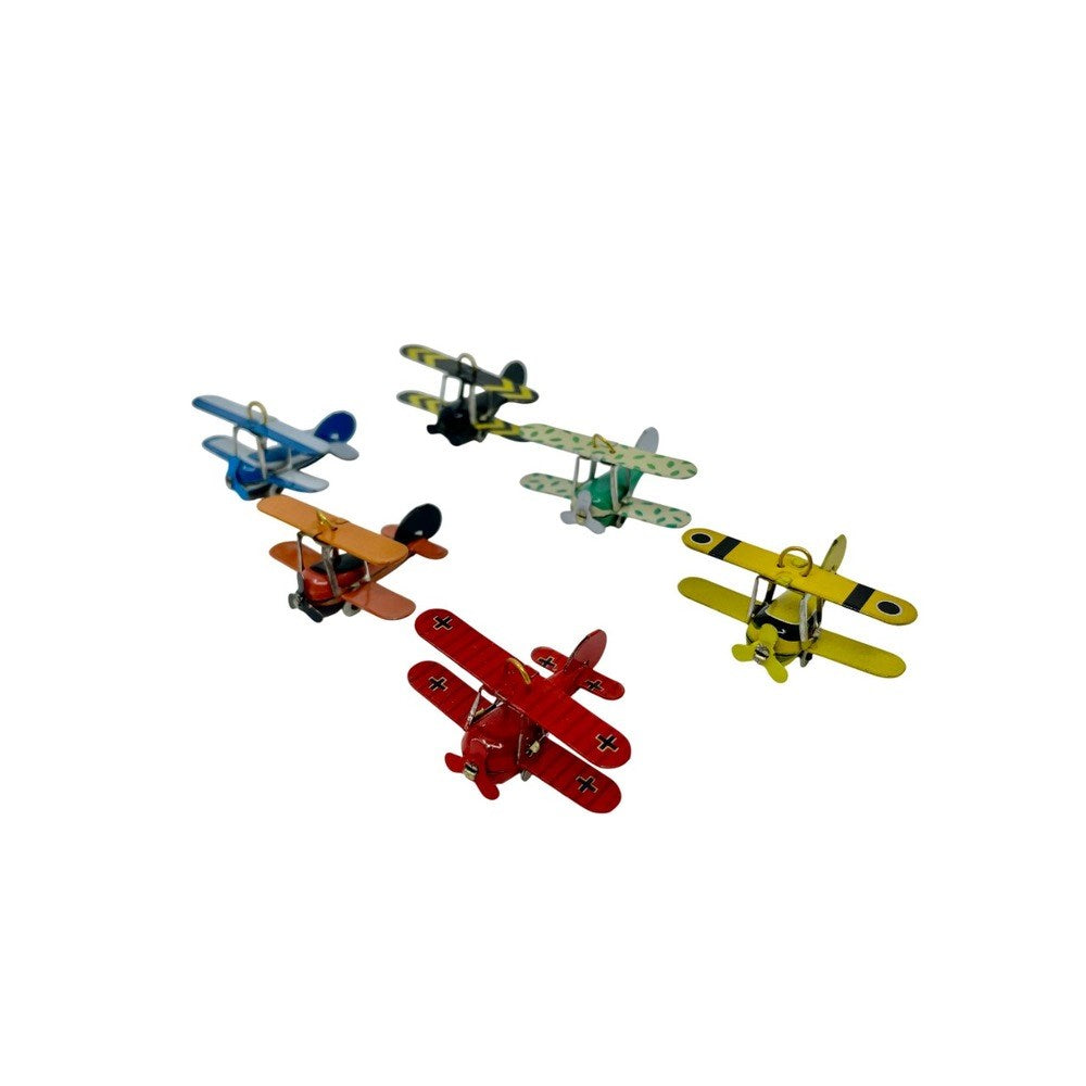 Biplane | Mini Matchbox Tin Toy