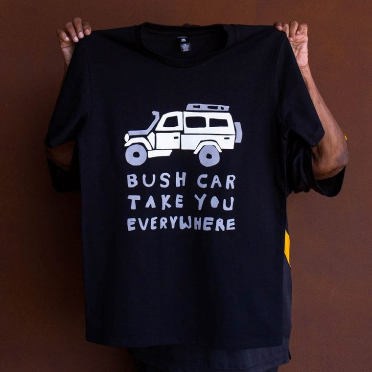 T-Shirt | Bush Car by Cheryl McMillan | Tangentyere Artists | Assorted Sizes