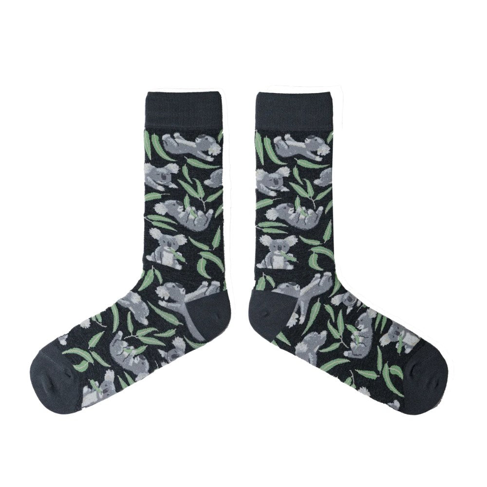 Socks | Koala in Gum Leaves | Adult Sizes 7-12.5