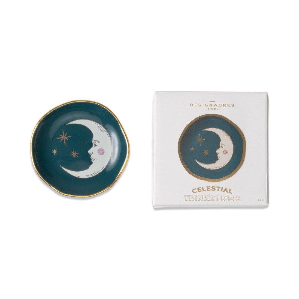 Dish | Moon & stars | teal