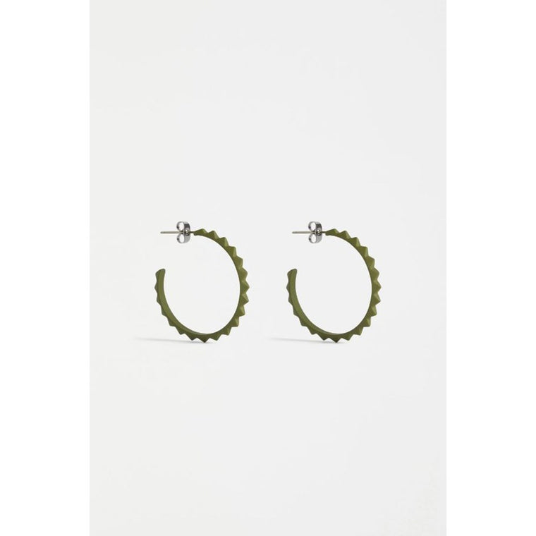 W24 | Earrings | Aska | Dark Olive
