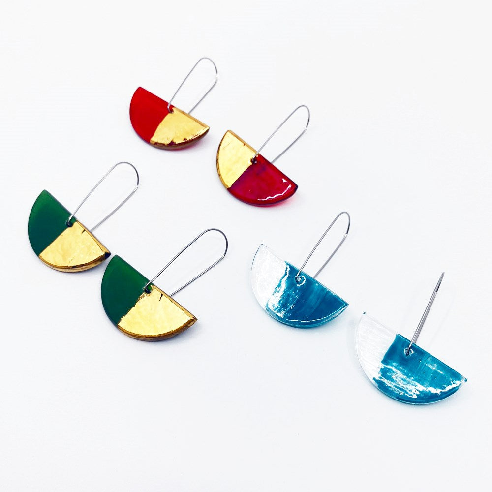 Earrings | Half moon | Lisa Cahill