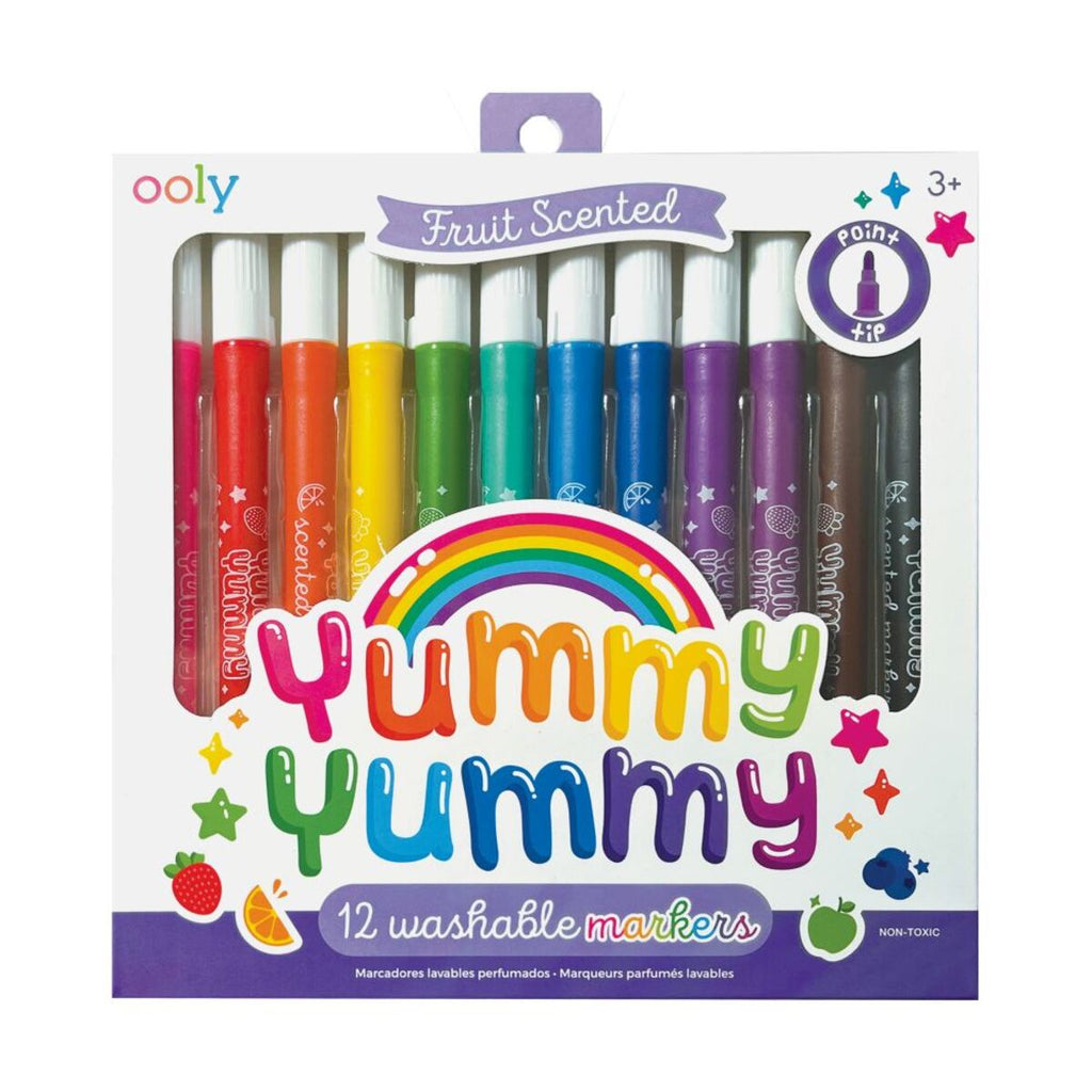 Fruit scented markers | Yummy Yummy | Set of 12