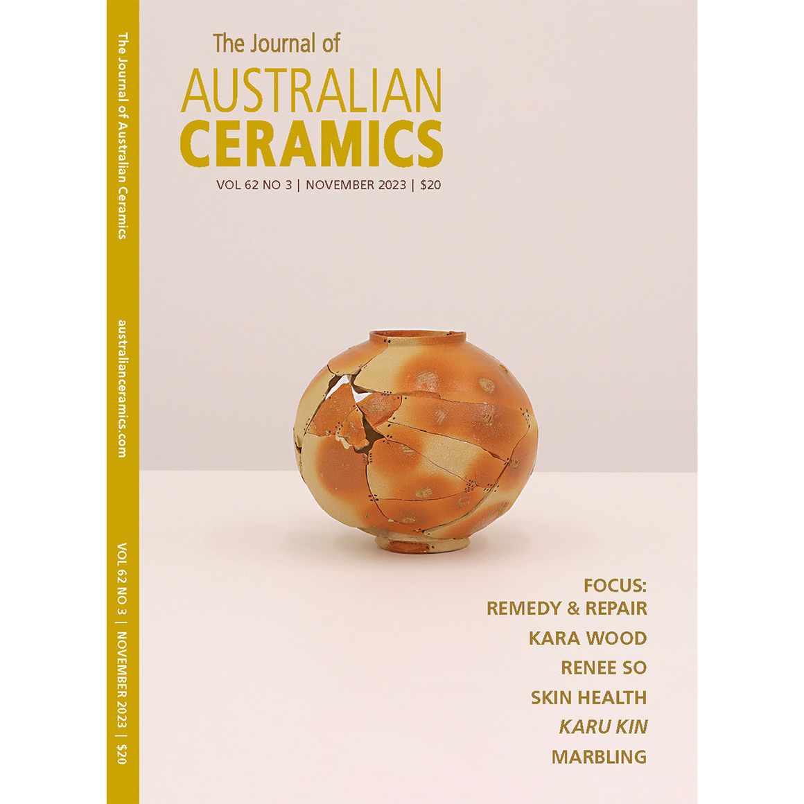 The Journal of Australian Ceramics | Vol 62 NO.3 | November 2023