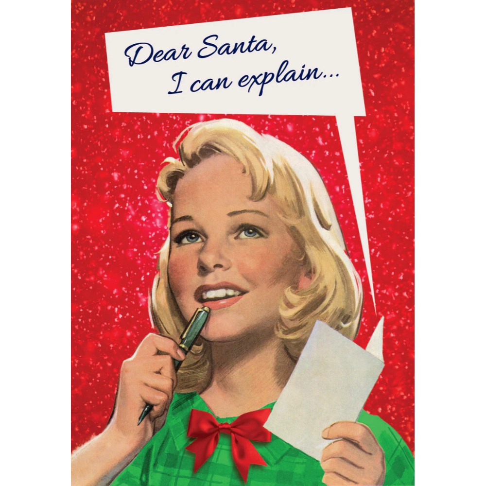 Greeting card | Santa I can explain | christmas