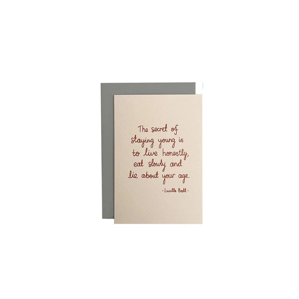 Greeting card | Lucille Ball quote