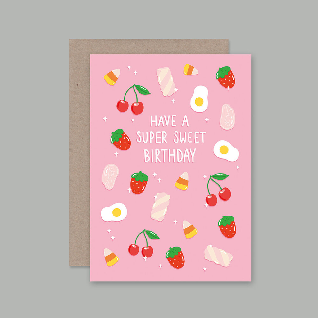 Greeting card | super sweet | birthday