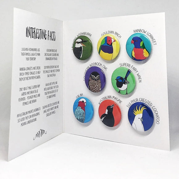 Magnet pack | Australian birds | set of 8