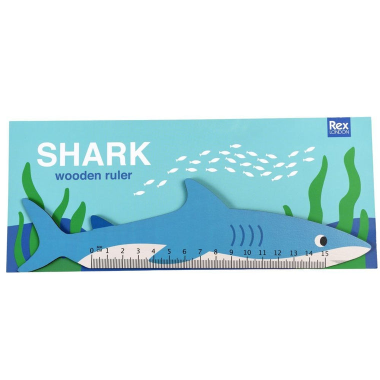 Ruler | Shark | wooden