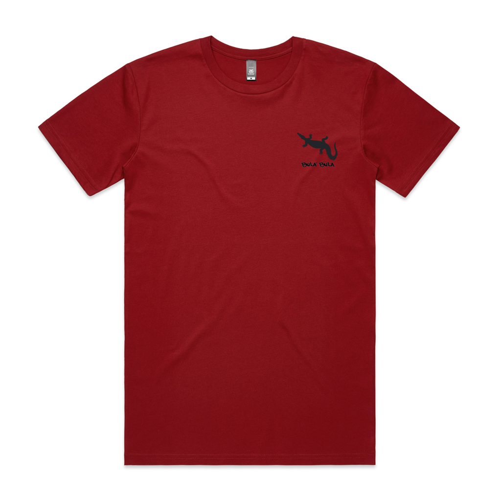 T-shirt | Baru (crocodile) on red | Bula'bula Arts