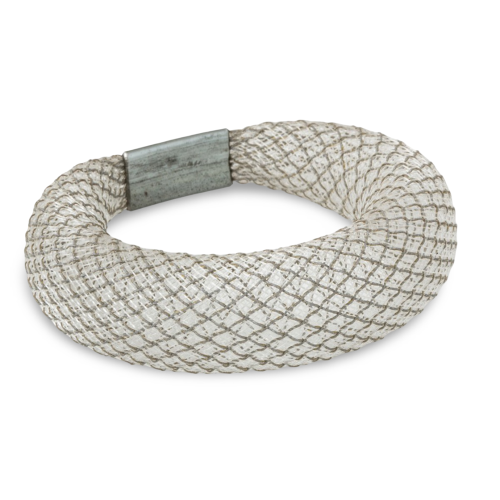 Bracelet | clear reflective mesh | Sophia Emmett