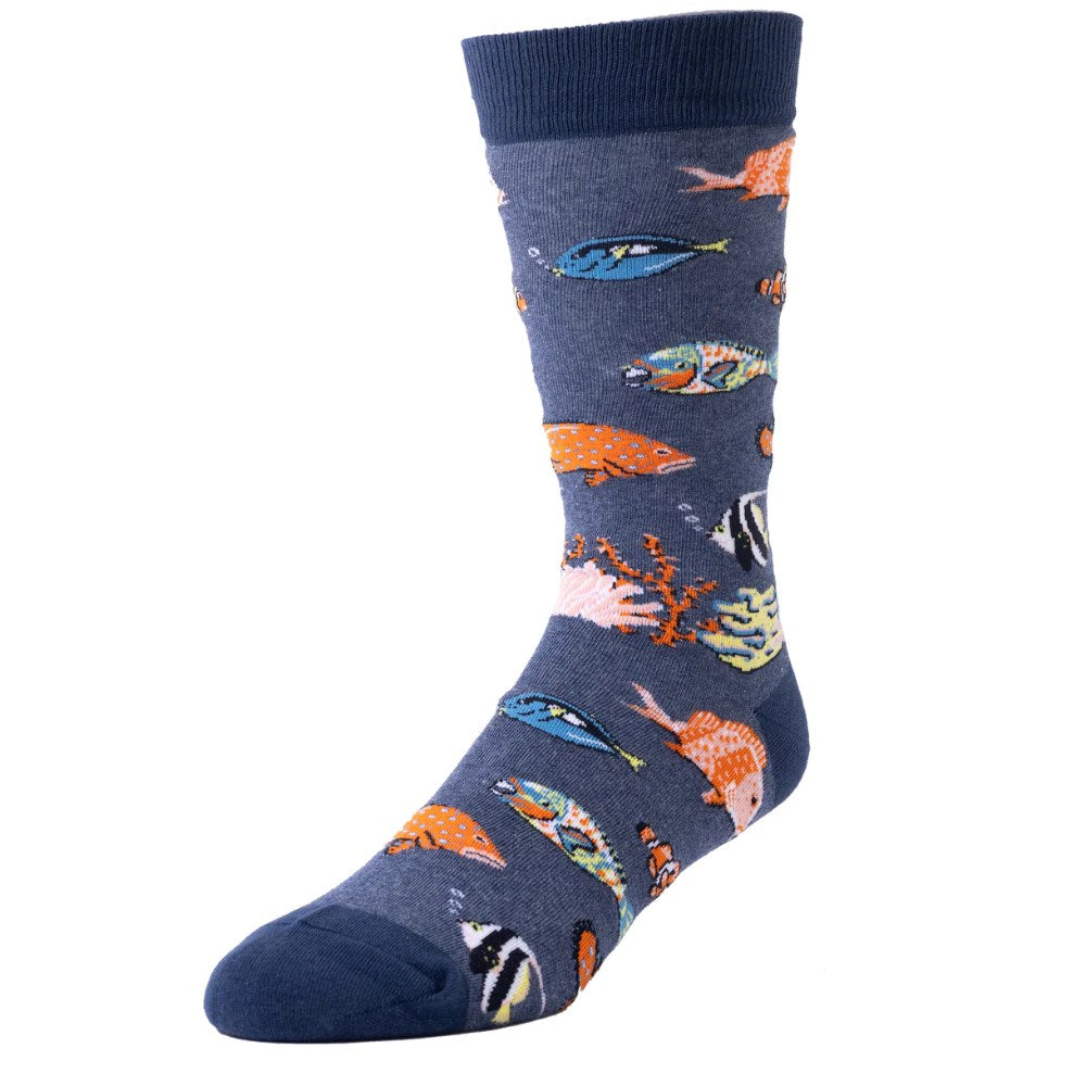 Socks | Coral Reef Fish | Adult Sizes 7-12.5