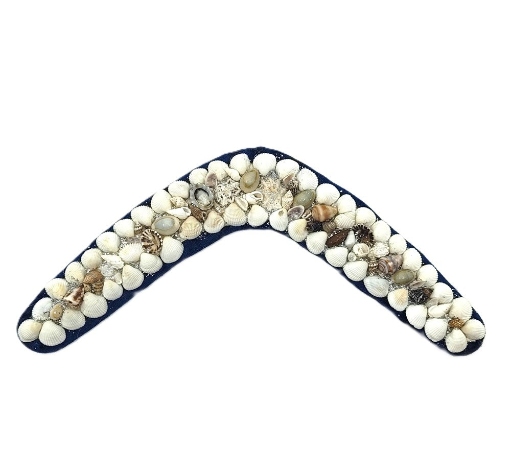 Shellwork Boomerang | Marilyn Russell | Dark Blue