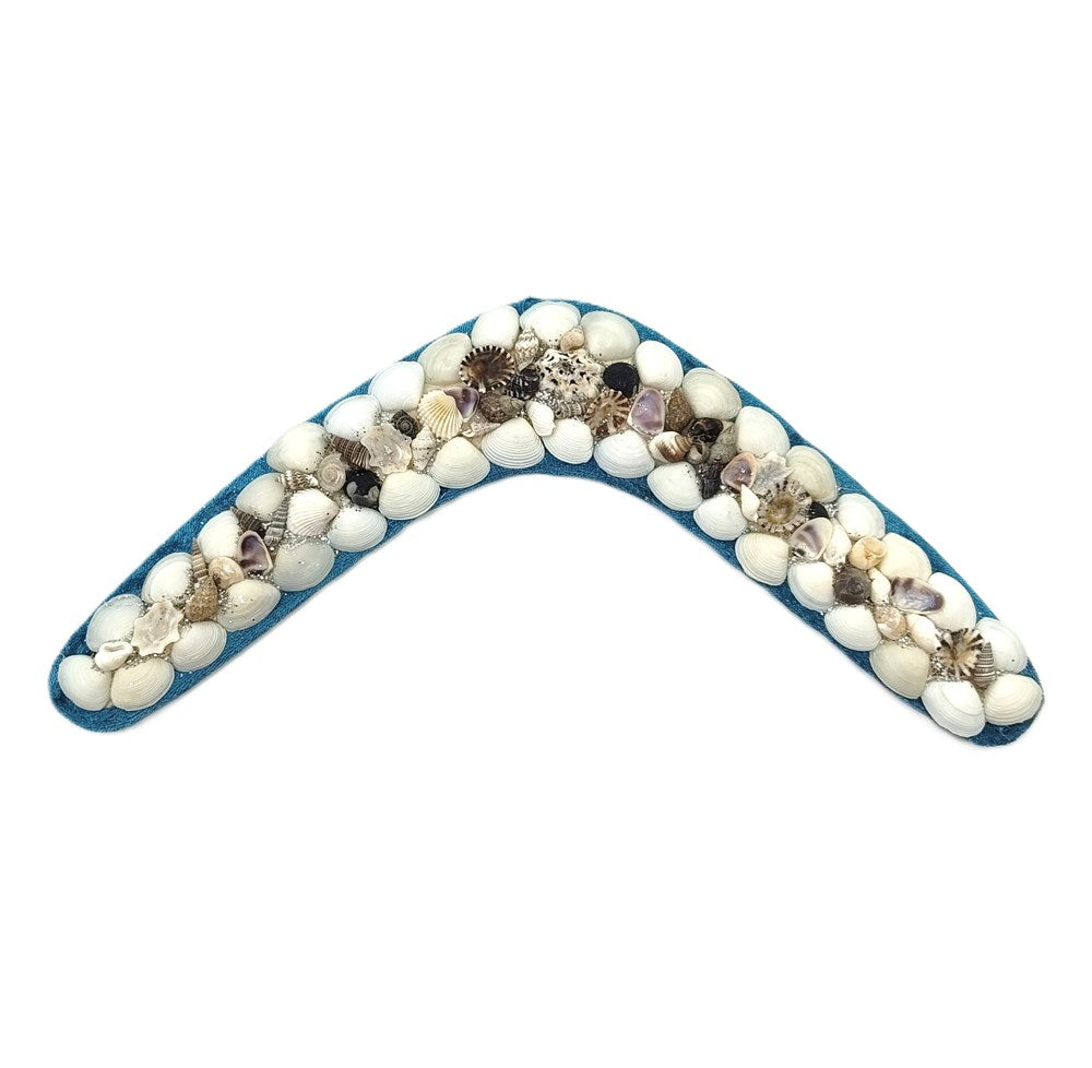 Shellwork Boomerang | Marilyn Russell | Light Blue