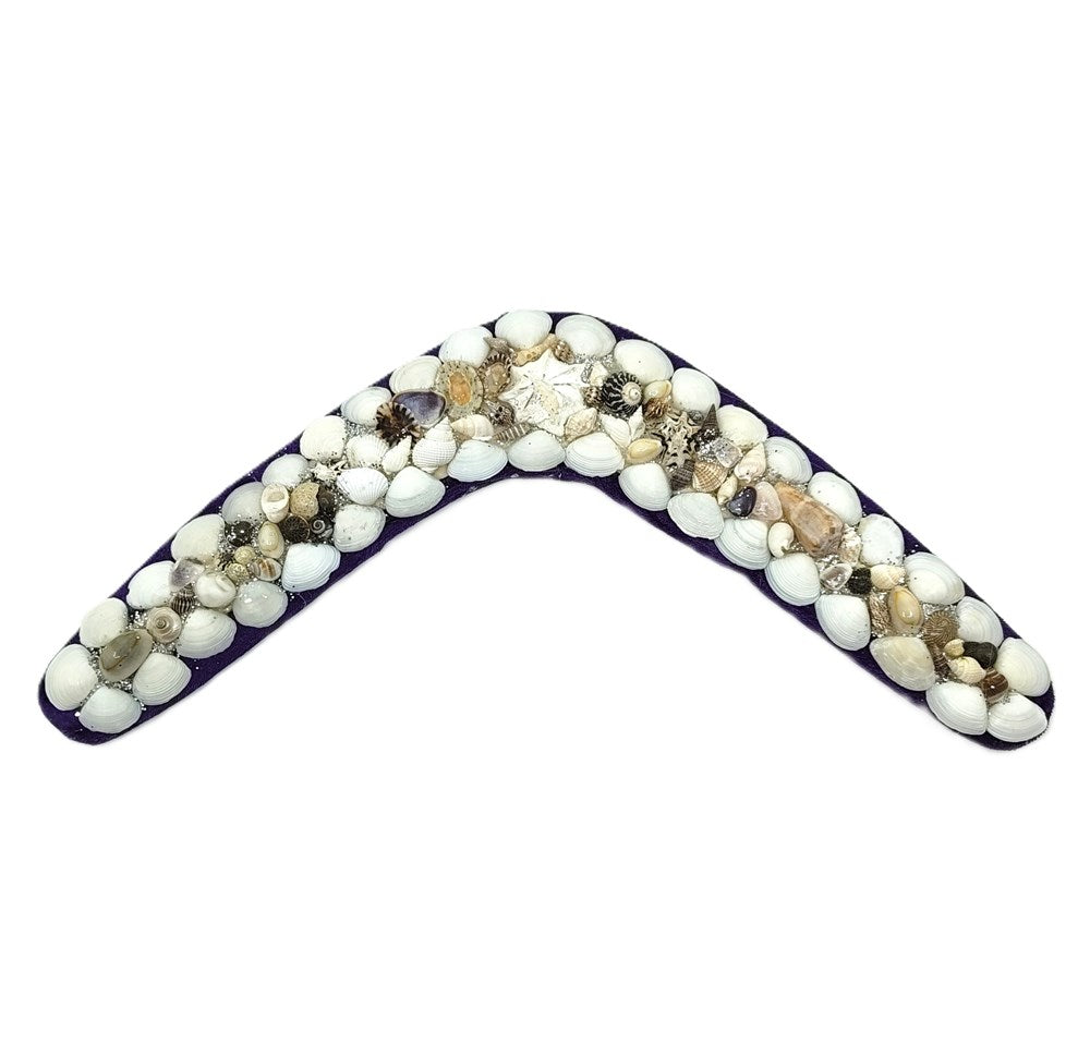Shellwork Boomerang | Marilyn Russell | Purple