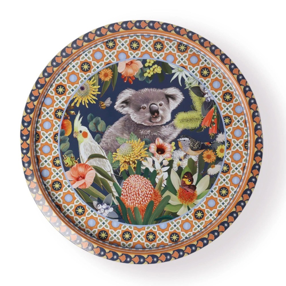 Tray | Good Evening Koala | tin | round
