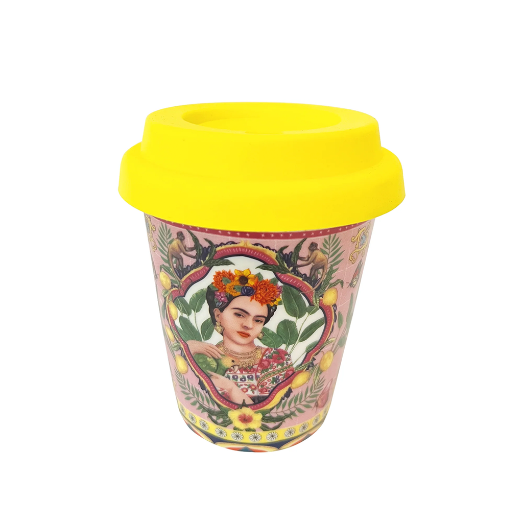 Reusable cup | Mexican folklore Frida Kahlo | ceramic